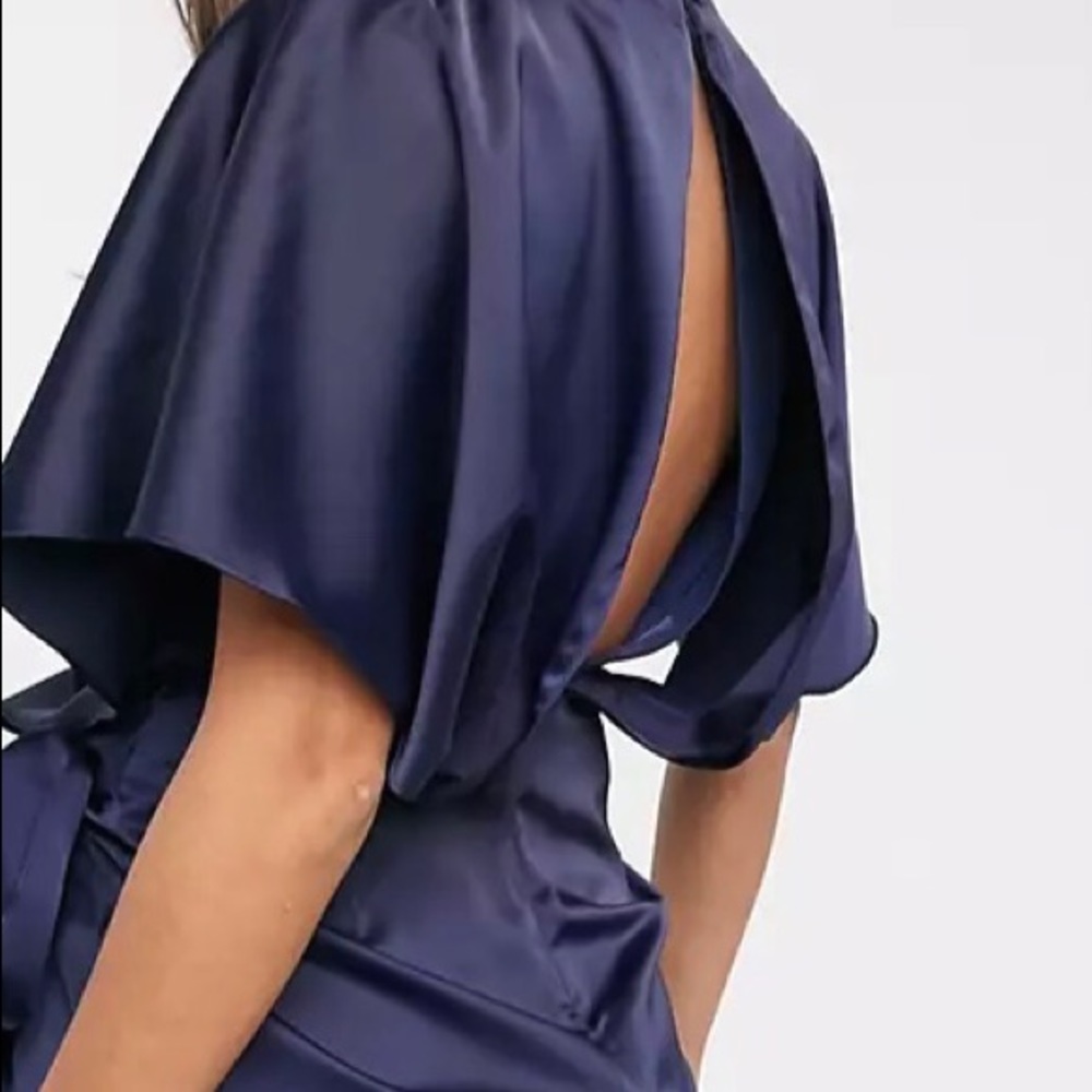 Sold ASOS DESIGN wrap kimono mini dress with tie waist - Picture 4 of 8